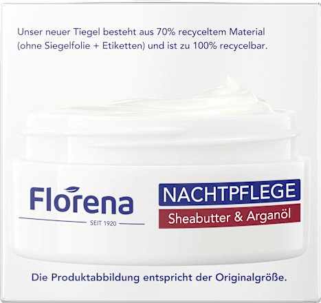 Nachtcreme Sheabutter & Arganöl Florena