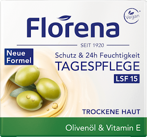 Gesichtscreme Olivenöl & Vitamin E LSF 15 Florena