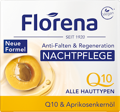 Nachtcreme Q10 & Aprikosenkernöl Florena