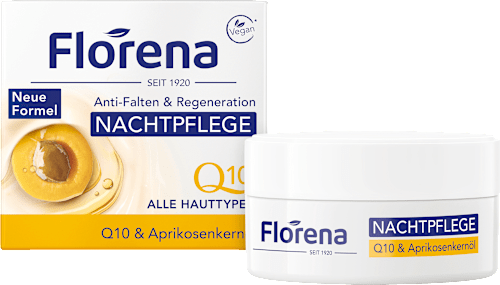 Nachtcreme Q10 & Aprikosenkernöl Florena