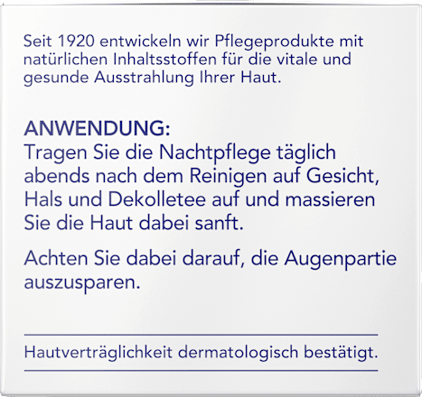 Nachtcreme Q10 & Aprikosenkernöl Florena