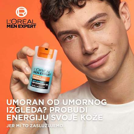 HYDRA ENERGETIC 24 QUENCHING gel za lice L'ORÉAL PARiS MEN EXPERT