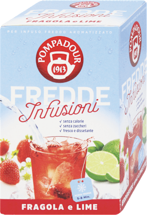 Fredde infusioni fragola e lime POMPADOUR