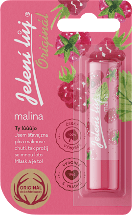 Originál pomáda na rty malina Jelení lůj