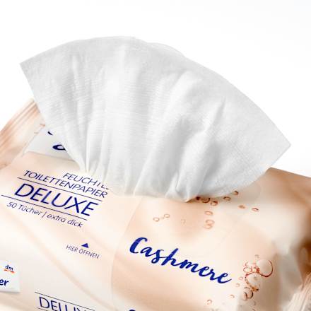 Feuchtes Toilettenpapier Deluxe Cashmere Sanft&Sicher