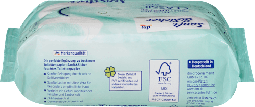 Feuchtes Toilettenpapier Classic Sensitive Sanft&Sicher