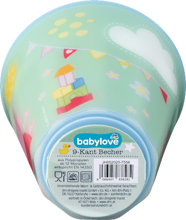 Trinkbecher 9-Kant grün, Peppa Pig babylove