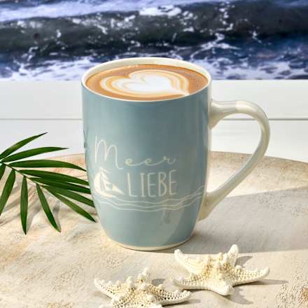 Kaffeebecher "Meerliebe", blau  BOLTZE