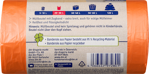 Müllbeutel 25 l mit Zugband Profissimo