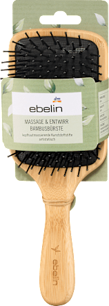Massage und Entwirr Bambusbürste ebelin