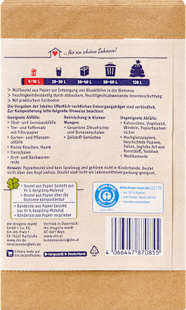 Kompostbeutel 10 l nature Profissimo