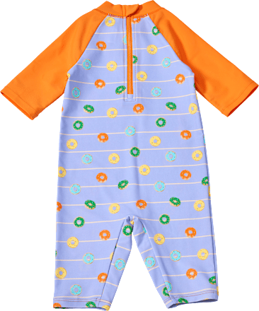 UV Badeoverall mit Donut-Muster, lila & orange, Gr. 86/92 PUSBLU