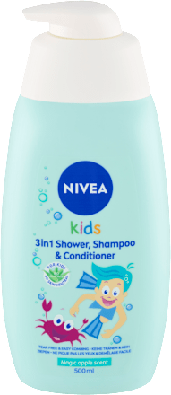 Kids sprchový gel, šampon a kondicionér 3 v 1 Magic Apple Scent NIVEA