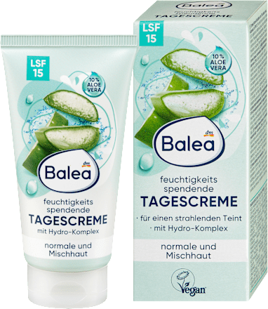 Хидратиращ дневен крем за лице Aloe Vera SPF 15 Balea