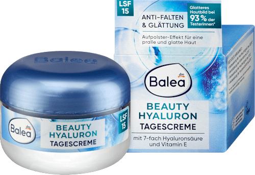 Crema giorno antirughe rimpolpante con SPF15 Balea