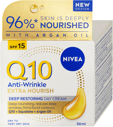 denní krém Q10 Extra Nourish Anti-Wrinkle SPF15 NIVEA