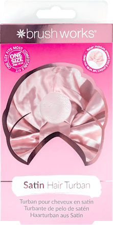 Turban din satin pentru păr brush works