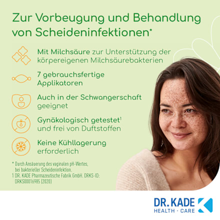 KadeFlora Milchsäurekur zur vaginalen Anwendung – Einmal-Applikatoren KadeFlora