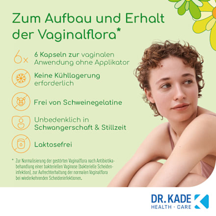 KadeFlora Milchsäurebakterien Vaginalkapseln, Hartkapseln zur vaginalen Anwendung KadeFlora