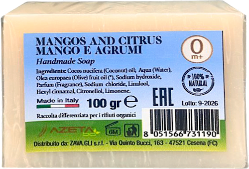 Sapun mango i citrus,  0m+ AZETA bio