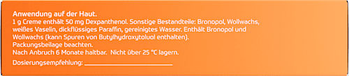 Dexpanthenol axicur, Wund- und Heilcreme, 50 mg/g Creme Dexpanthenol axicur