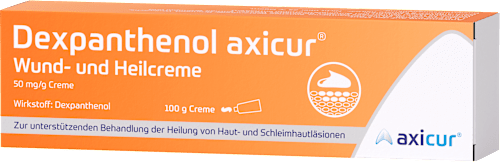 Dexpanthenol axicur, Wund- und Heilcreme, 50 mg/g Creme Dexpanthenol axicur