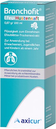 Bronchofit Efeu-Hustensaft 8,7 mg/ml Efeublätter-Trockenextrakt Bronchofit