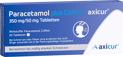 Paracetamol plus Coffein axicur 350 mg / 50 mg Tabletten axicur