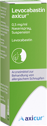 Levocabastin axicur 0,5 mg/ml Nasenspray, Suspension axicur