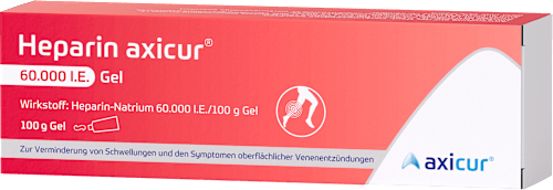 Heparin axicur, Heparin-Natrium 60.000 I.E./100g Gel axicur