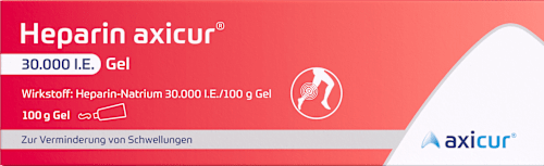 Heparin axicur, Heparin-Natrium 30.000 I.E./100g Gel axicur