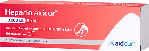 Heparin axicur, Heparin-Natrium 30.000 I.E./100g Salbe axicur