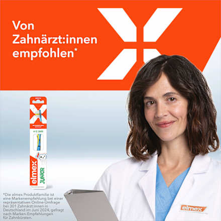 Zahnbürste Kinder Junior, 6-12 Jahren (Doppelpack) elmex