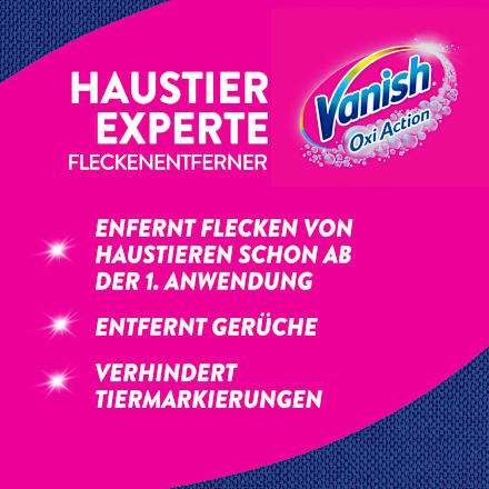 Fleckenentferner Spray Haustier-Experte Vanish