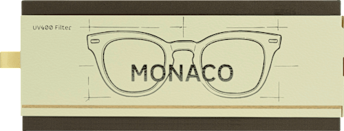 Sonnenbrille Erwachsene Monaco schwarz-braun gefleckt Jean&Len