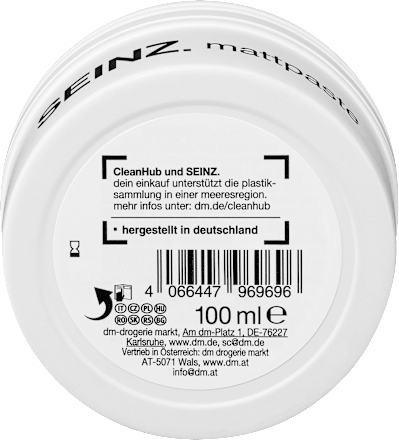 Styling Mattpaste SEINZ.