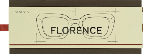 Sonnenbrille Erwachsene Florence braun gemustert Jean&Len