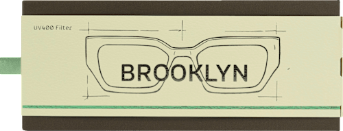 Sonnenbrille Erwachsene Brooklyn grün, eckig Jean&Len