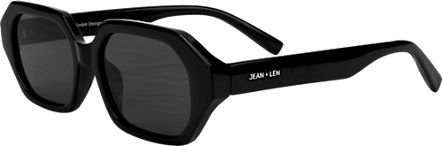 Sonnenbrille Erwachsene Milano schwarz, eckig Jean&Len