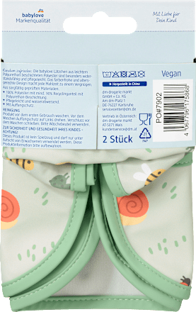 Lätzchen grün Garten babylove