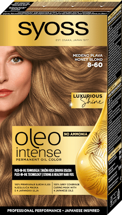 Barva za lase 8-60 Med Blond syoss Oleo Intense