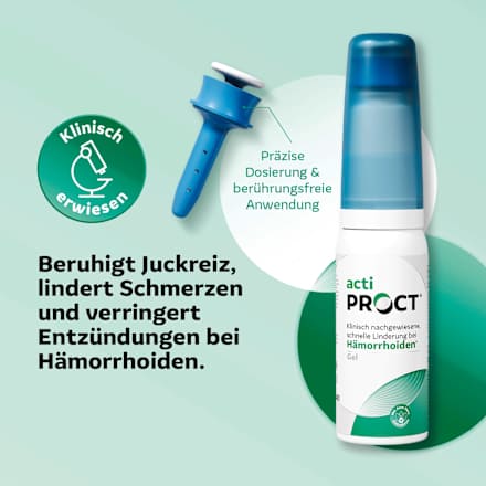 Hämorrhoiden Gel Can mit Applikator actiPROCT