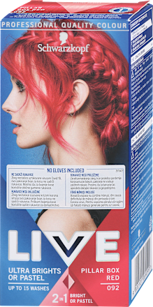 Barva za lase Ultra Brights, 092 Pillar Box Red Schwarzkopf LIVE