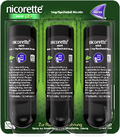 nicorette mint Spray zur Raucherentwöhnung mint Geschmack  nicorette
