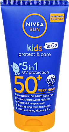Naptej FF50+ gyermekeknek Protect & Care, kis kiszerelés NIVEA SUN