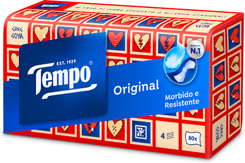 Original box fazzoletti 4 veli assort. Tempo