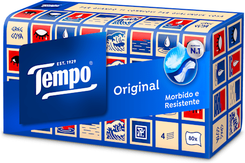 Original box fazzoletti 4 veli assort. Tempo