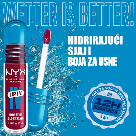 LIP I.V. sjaj za usne- 19 Magenta Mist NYX PROFESSIONAL MAKEUP