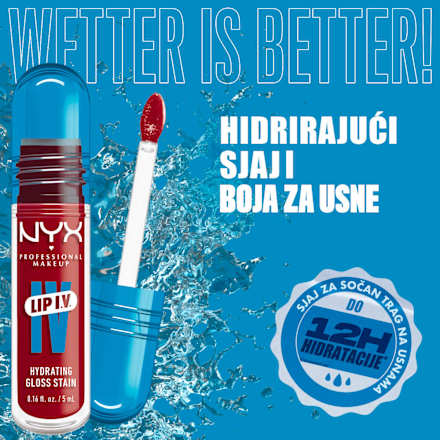 LIP I.V. sjaj za usne- 22 Cherry Drenched NYX PROFESSIONAL MAKEUP