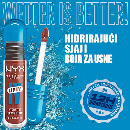 LIP I.V. sjaj za usne- 18 Drippin' Nude NYX PROFESSIONAL MAKEUP